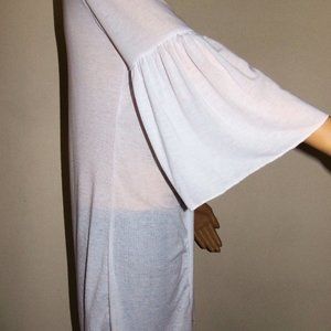 VLD Victoria Leland Designs Lightweight Sweater with 3/4 Bell Sleeves - BRIGHT W